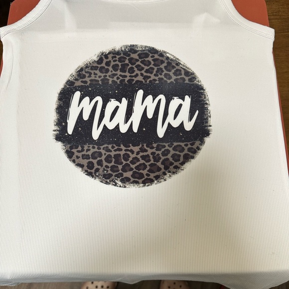 Handmade sublimation white tank top - Picture 2 of 2